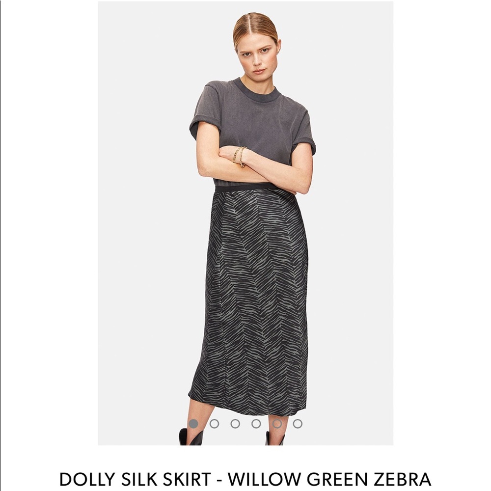 Anine bing dolly silk skirt